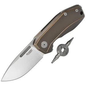 Nóż LionSteel Nano Bronze Titanium, Satin CPM MagnaCut (NA01 BR)