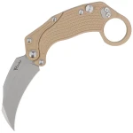 Nóż Reate EXO-K Gravity Karambit Tan Aluminium, Stonewashed N690
