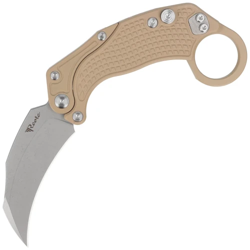 Noz-Reate-EXO-K-Gravity-Karambit-Tan-Aluminium-Stonewashed-N690.webp