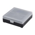 Pudełko Megaline 11x11x3,5 czarno-przezroczysty gąbka 2 szczęki rekina-2 43139
