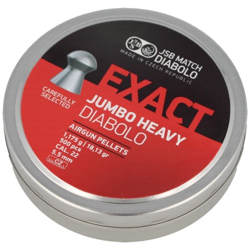 Śrut JSB Exact Jumbo Heavy 5.52mm, 500szt (546287-500)-1 43197