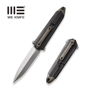 Nóż WE Knife Diatomic Black / Bronze Titanium Polished Bead Blasted CPM 20CV (WE22032-3)