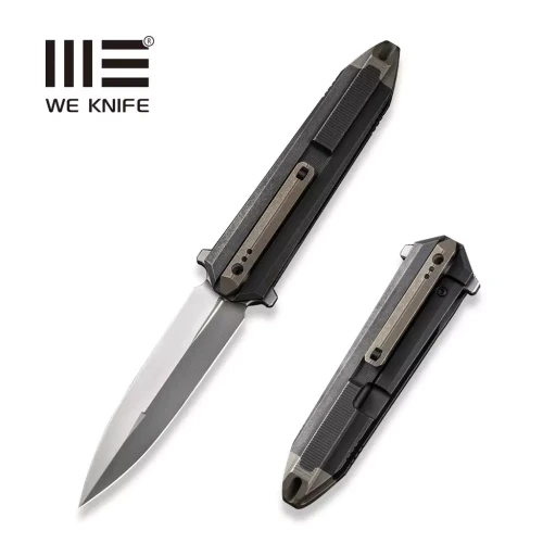 Nóż WE Knife Diatomic Black / Bronze Titanium, Polished Bead Blasted CPM 20CV (WE22032-3)-1 43232