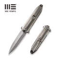 Nóż WE Knife Diatomic Polished Bead Blasted Titanium, Polished Bead Blasted CPM 20CV (WE22032-2)-1 43233