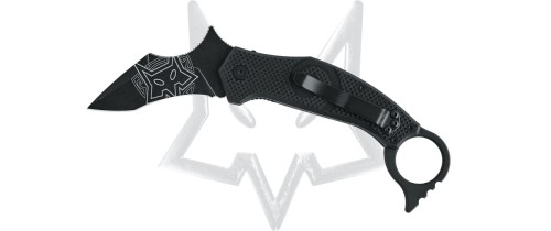 Nóż karambit FOX Moa Black G10, Black Stonewashed N690Co by Jared Wihongi (FX-653)-1 43288