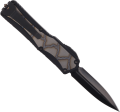 Nóż automatyczny OTF Heretic Custom Colossus DE Black Aluminum/Flamed Ti Inlay, High Sheen SW DLC MagnaCut (COLOSSUS S/N 049)-2 43339