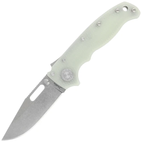 Nóż składany Demko AD20.5 Clip Point Natural G10, Stonewashed S35VN by Andrew Demko (205-S35-CPN)-1 43361