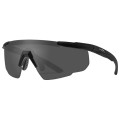 Okulary Wiley X Saber Advanced 308 smoke / clear / rust, czarne oprawki-3 43385