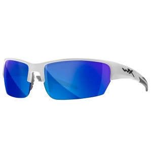 Okulary Wiley X Saint CHSAI09 blue mirror, białe oprawki