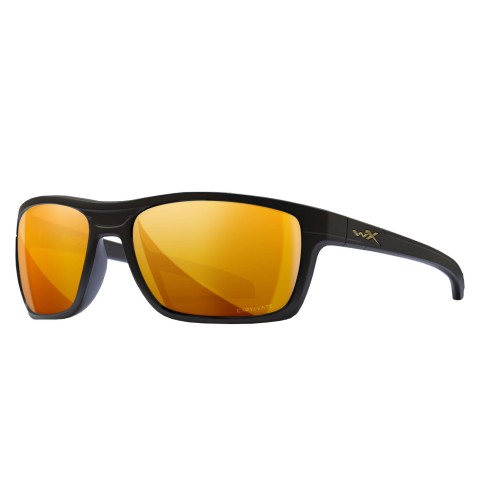 Okulary Wiley X Kingpin Captivate ACKNG07 bronze mirror, czarne oprawki-1 43428