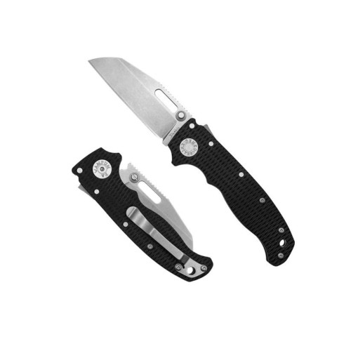 Nóż składany Demko AD20.5 Shark Foot Black G10, Stonewashed S35VN by Andrew Demko (205-S35-SFB)-1 43432
