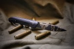 Nóż składany Extrema Ratio Ferrum T Black Warfare Aluminium Geotech Camo N690 (04.1000.0367/BDW/BLK)