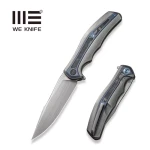 Nóż składany WE Knife Zonda Gray Hand Rubbed Titanium / Marble Carbon Fiber, Gray Hand Rubbed CPM 20CV by Kellen Bogardus (WE22016-4)