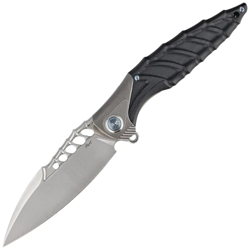 Nóż składany RikeKnife Thor 7 Integral Titanium / Black G10, Satin 154CM (THOR7-B)-1 43692