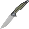 Nóż składany RikeKnife Tulay Integral Black G10 / OD Green G10 Inlay, Satin 154CM (TULAY-BOG)-1 43693