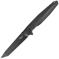 Nóż składany RikeKnife Framelock Black Titanium, Black Stonewashed M390 (RK1707T-BS)-1 43699
