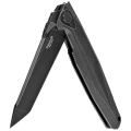 Nóż składany RikeKnife Framelock Black Titanium, Black Stonewashed M390 (RK1707T-BS)-3 43699
