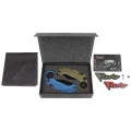 Nóż składany Reate EXO-K Gravity Karambit Green Aluminium, Black PVD N690-2 43715