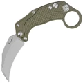 Nóż składany Reate EXO-K Gravity Karambit Green Aluminium, Stonewashed N690-1 43716