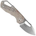 Nóż składany MKM Isonzo Clip Point Natural Canvas Micarta, Stonewashed M390 by Jesper Voxnæs (MK FX03M-3NC)-2 43747