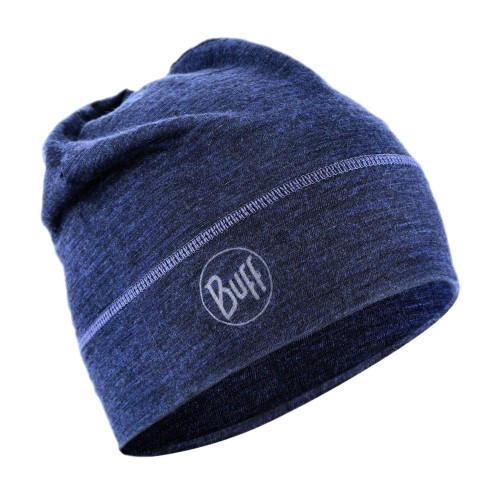 Czapka unisex BUFF Merino Beanie Solid granatowa-1 43784