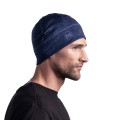 Czapka unisex BUFF Merino Beanie Solid granatowa-3 43784
