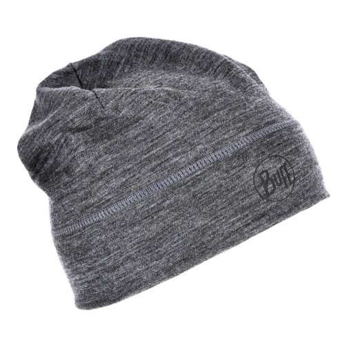 Czapka unisex BUFF Merino Hat Solid szara-1 43815