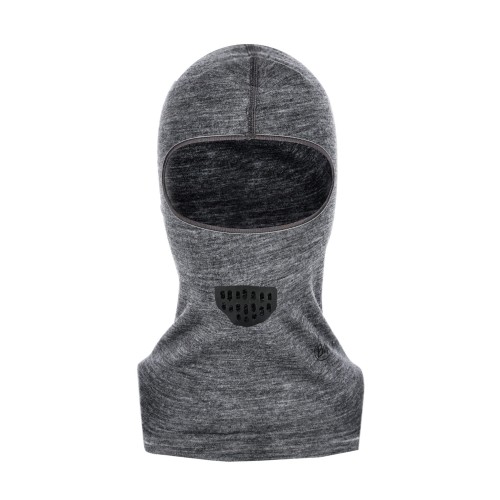 Kominiarka BUFF balaclava merino wool solid szara-1 43817