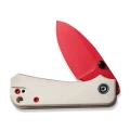 Nóż składany Civivi Baby Banter Ivory G10, Red Painted Nitro-V by Ben Petersen (C19068S-7)-3 43897