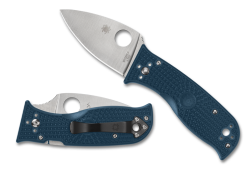 Nóż składany Spyderco Lil' Temperance 3 Lightweight Blue FRN, Satin Plain K390 by Sal Glesser (C69PBL3K390)-1 43943