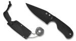 Nóż Spyderco Subway Bowie Black FRN, Black Plain LC200N by Fred Perrin (FB48PBBK)