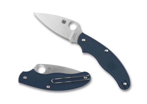 Nóż składany Spyderco UK Penknife Cobalt Blue FRN, Satin Plain CPM SPY27 by Sal Glesser (C94PCBL)-1 43945
