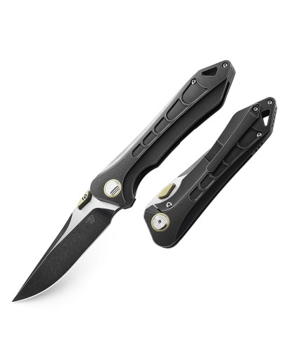 Nóż składany Bestech Supersonic Black Titanium, Black Stonewashed / Satin CPM S35VN (BT1908A)-1 43982