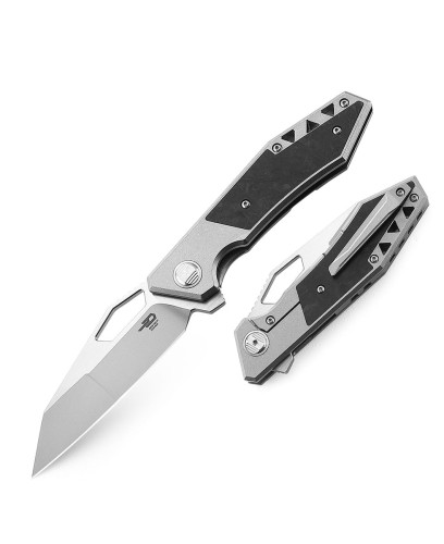 Nóż Bestech Fractal Grey Titanium / Carbon Fiber, Stonewashed / Satin CPM S35VN (BT1907A)-1 43983