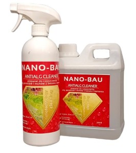 Preparat do usuwania mchu mchów zielonych nalotów z podłoży skalnych betonu bruku kamienia naturlnego cegły klinkieru. Nano-bau