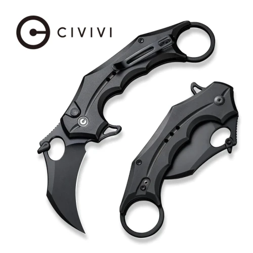 Nóż składany karambit Civivi Incisor II Black Aluminium, Black Nitro-V (C16016B-1)-1 44049