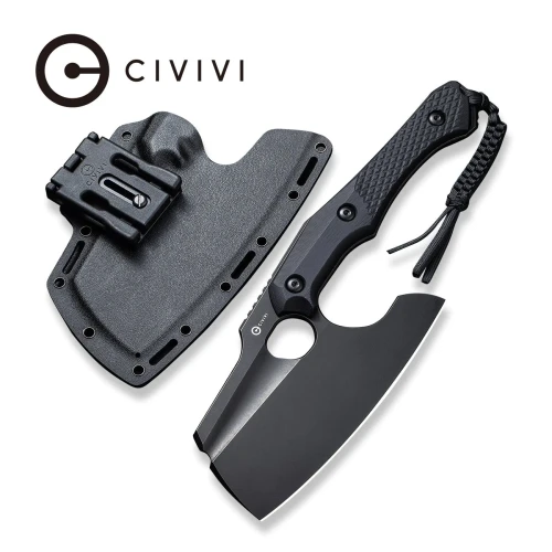 Nóż Civivi Aratra Black G10, Black Stonewashed D2 by Maciej Torbé (C21041-1)-1 44052