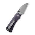 Nóż składany Civivi Baby Banter Wharncliffe Purple Canvas Micarta, Grey Stonewashed Nitro-V by Ben Petersen (C19068SC-2)-2 44059