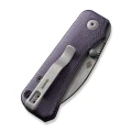 Nóż składany Civivi Baby Banter Wharncliffe Purple Canvas Micarta, Grey Stonewashed Nitro-V by Ben Petersen (C19068SC-2)-7 44059