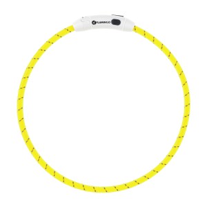 Obroża led dla psa Flamingo Leora żółta