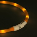 Obroża led dla psa Flamingo Nera pomarańczowa 16 mm-2 44068