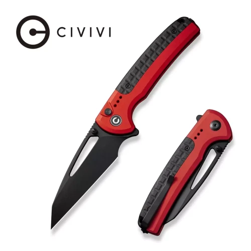 Nóż składany Civivi Sentinel Strike Red Aluminium / Black FRN, Black K110 (C22025B-1)-1 44074