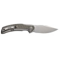 Nóż składany WE Knife Snick WE19022F-5 gray / dark green micarta-4 44212