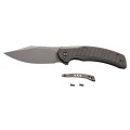 Nóż składany WE Knife Snick WE19022F-5 gray / dark green micarta-6 44212