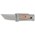 Nóż składany Reate Mini EXO Gravity OTF Tanto Titanium/Burlap Micarta, Stonewashed CPM-3V (Mini EXO TE.BM)-2 44230
