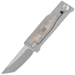 Nóż składany Reate Mini EXO Gravity OTF Tanto Titanium/Green Micarta Stonewashed CPM-3V (Mini EXO TE.GM)
