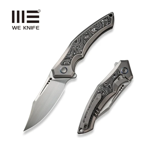 Nóż składany WE Knife Orpheus LE No 036/155 Gray Titanium / Aluminium Foil CF, Hand Rubbed Satin CPM 20CV (WE23009-2)-1 44246