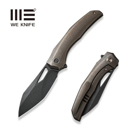 Nóż składany We Knife Ignio Bronze Titanium, Black Stonewashed CPM 20CV by Toni Tietzel (WE22042B-2)-1 44250