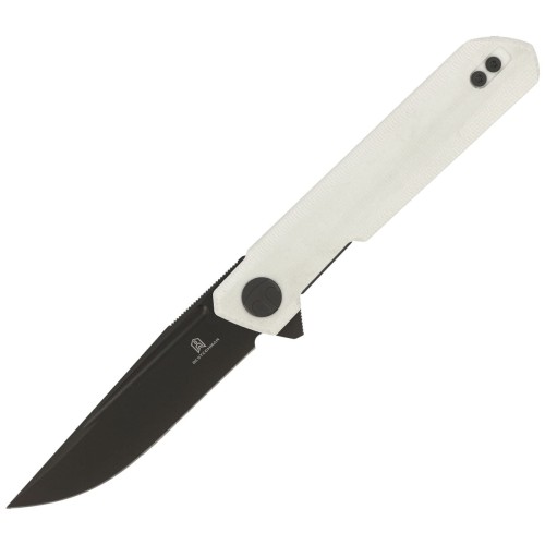Nóż Bestechman Mini Dundee White G10, Grey DLC D2 by Ostap Hel (BMK03H)-1 44263