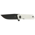 Nóż Bestechman Mini Dundee White G10, Grey DLC D2 by Ostap Hel (BMK03H)-2 44263